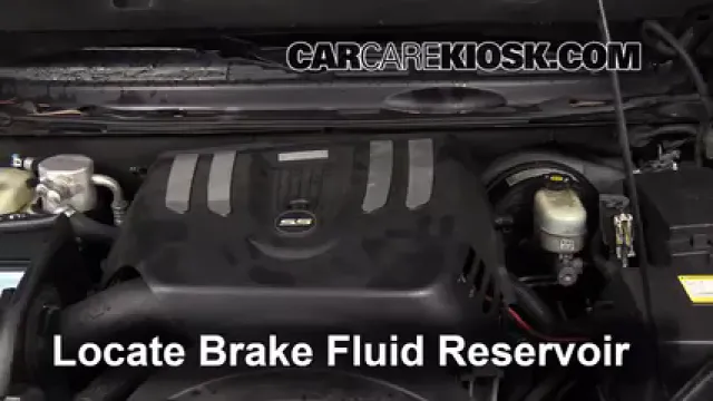 2007 Chevrolet Trailblazer SS 6.0L V8 Liquide de frein Contrôler le niveau de liquide de frein